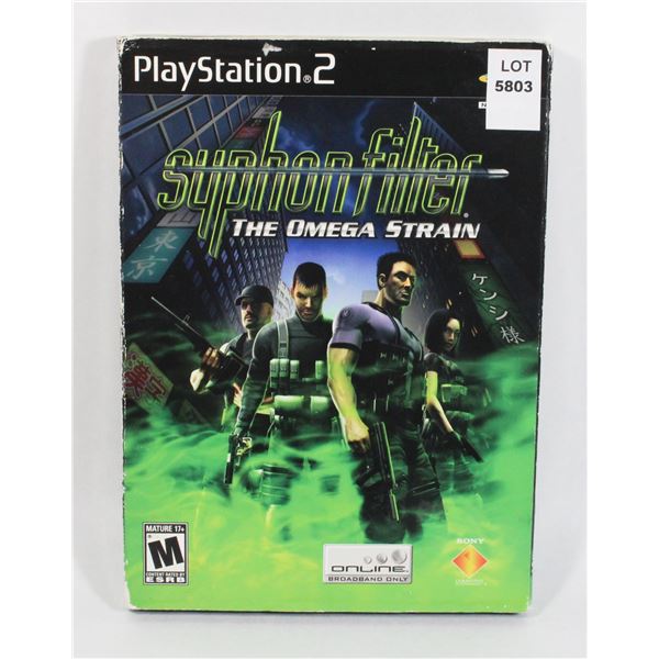 PLAYSTATION 2 SYPHON FILTER THE OMEGA STRAIN PS2