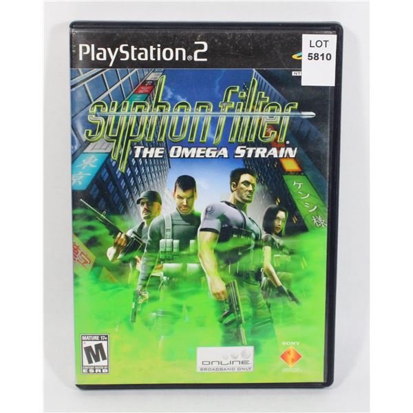 PLAYSTATION 2 SYPHON FILTER THE OMEGA STRAIN