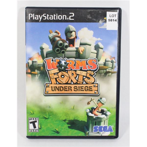 PLAYSTATION 2 WORMS FORTS UNDER SIEGE PS2 GAME