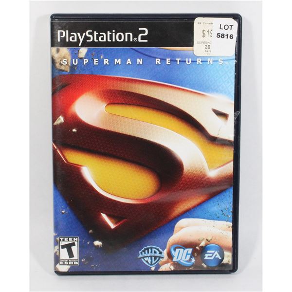 PLAYSTATION 2 SUPERMAN RETURNS PS2 GAME