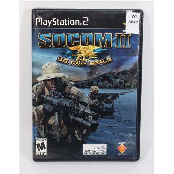 PLAYSTATION 2 SOCOM II US NAVY SEALS PS2 GAME