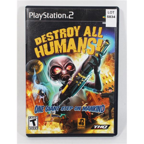 PLAYSTATION 2 DESTROY ALL HUMANS! ONE GIANT STEP