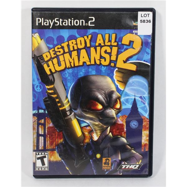 PLAYSTATION 2 DESTROY ALL HUMANS! 2 PS2 GAME