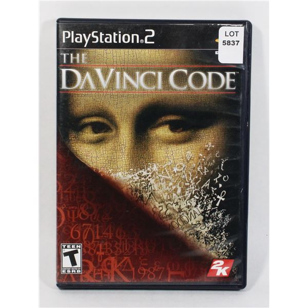 PLAYSTATION 2 THE DAVINCI CODE PS2 GAME
