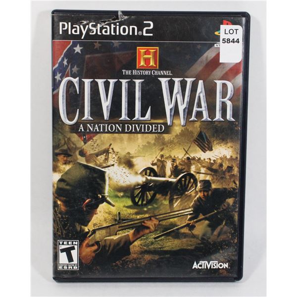 PLAYSTATION 2 HISTORY CHANNEL CIVIL WAR, A NATION