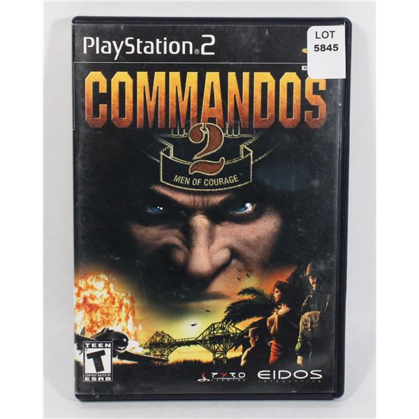 PLAYSTATION 2 COMMANDOS 2 MEN OF COURAGE PS2 GAME