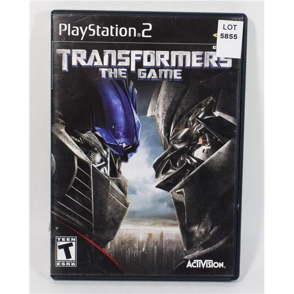 PLAYSTATION 2 TRANSFORMERS THE GAME PS2 GAME