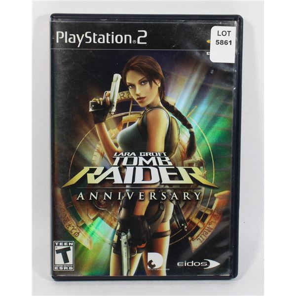 PLAYSTATION 2 LARA CROFT TOMB RAIDER ANNIVERSARY
