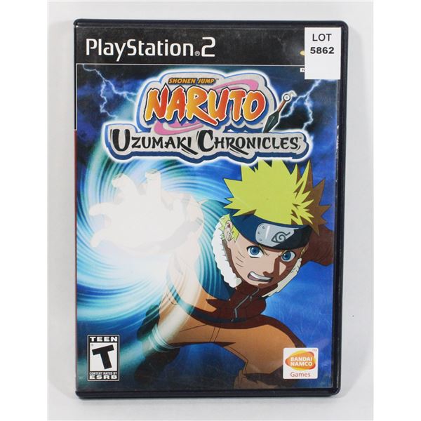 PLAYSTATION 2 NARUTO UZEMAKI CHRONICLES PS2 GAME