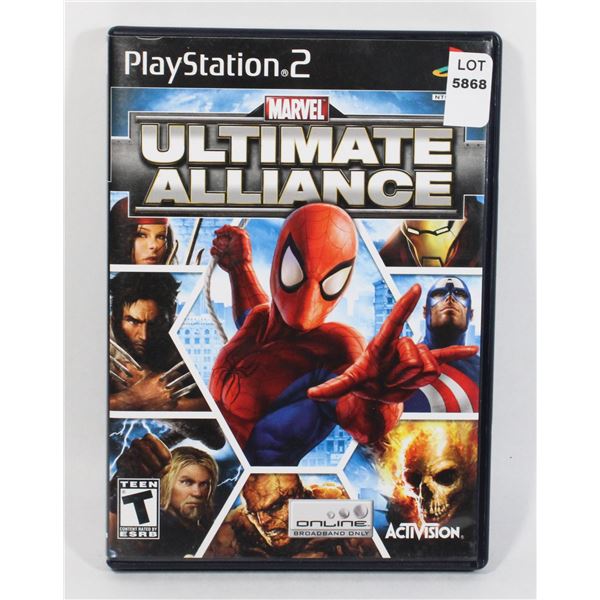 PLAYSTATION 2 MARVEL ULTIMATE ALLIANCE PS2 GAME