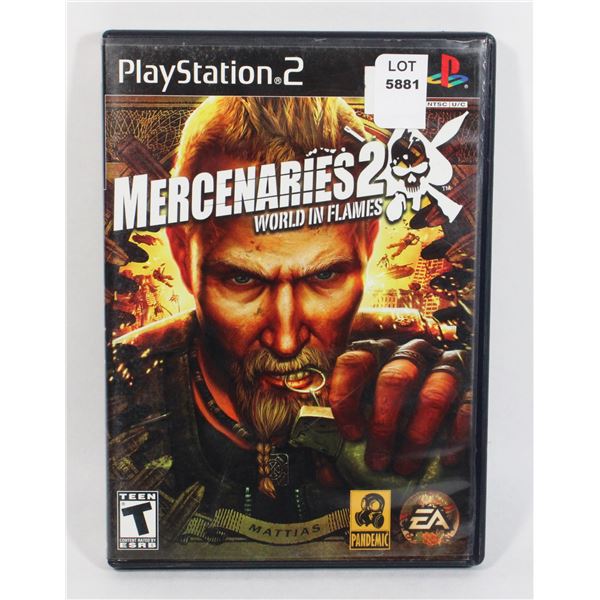 PLAYSTATION 2 MERCENARIES 2 WORLD IN FLAMES