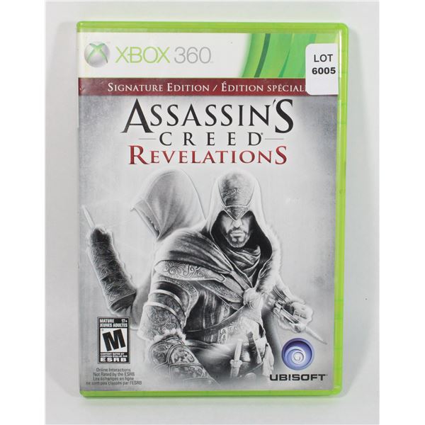 XBOX 360 ASSASSIN'S CREED REVELATIONS SIGNATURE