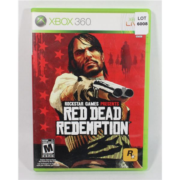 XBOX 360 RED DEAD REDEMPTION GAME