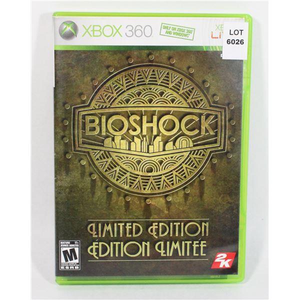 XBOX 360 BIOSHOCK LIMITED EDITION GAME