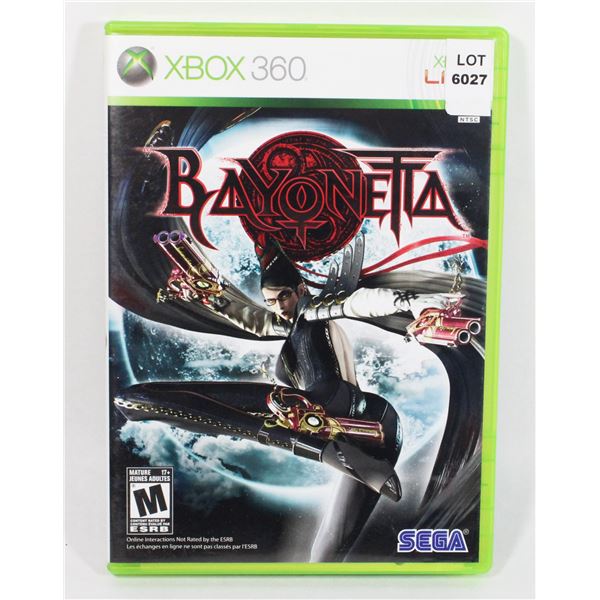 XBOX 360 BAYONETTA GAME