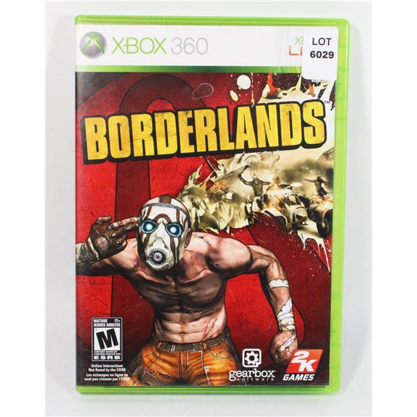 XBOX 360 BORDERLANDS GAME