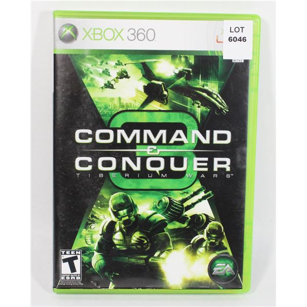 XBOX 360 COMMAND & CONQUER 3 TIBERIUM WARS GAME