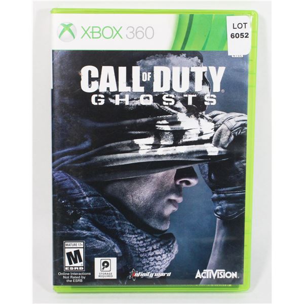 XBOX 360 CALL OF DUTY GHOSTS GAME