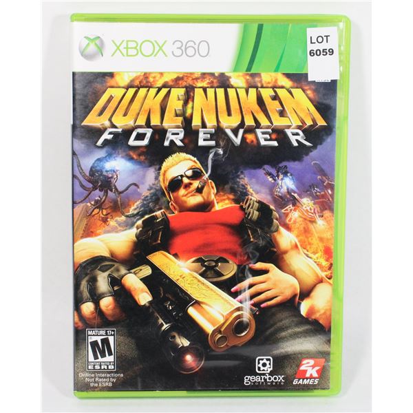 XBOX 360 DUKE NUKEM FOREVER GAME