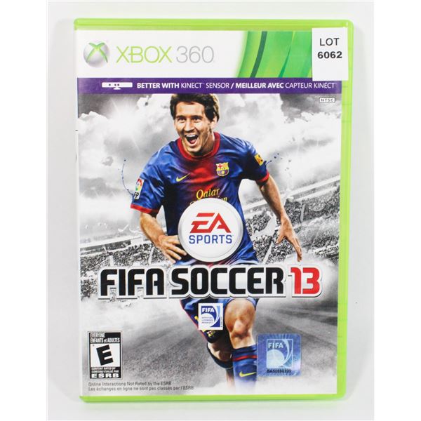 XBOX 360 FIFA SOCCER 13 GAME
