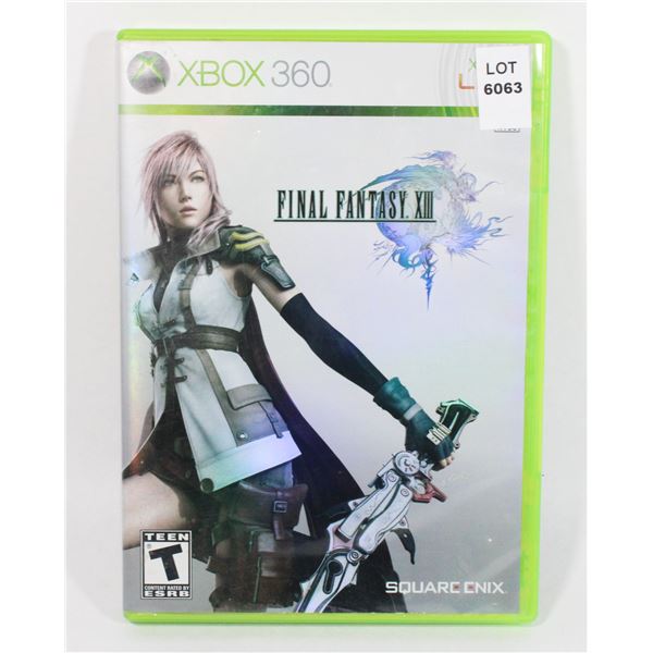 XBOX 360 FINAL FANTASY XIII GAME