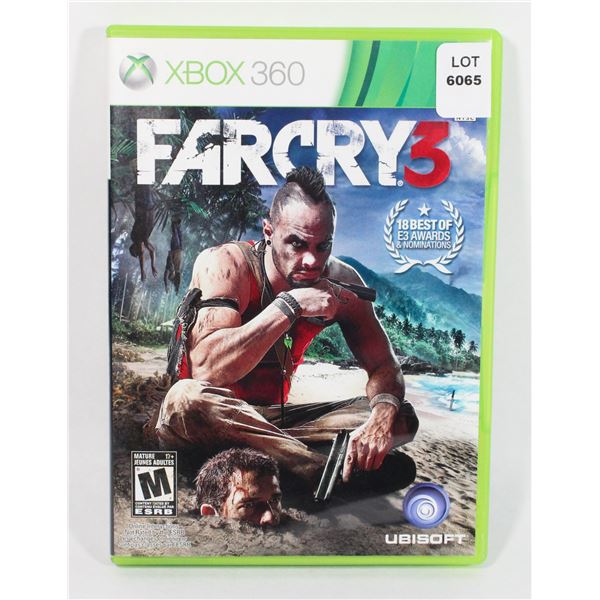 XBOX 360 FARCRY 3 GAME