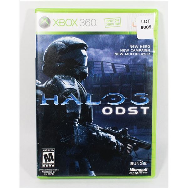 XBOX 360 HALO 3 ODST GAME