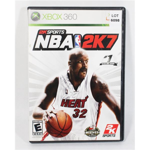 XBOX 360 2K SPORTS NBA 2K7 GAME