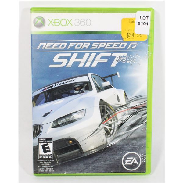 XBOX 360 NEED FOR SPEED SHIFT GAME