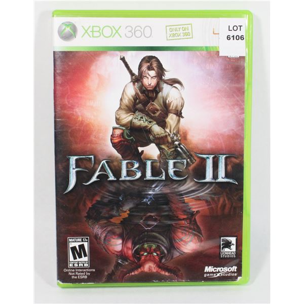 XBOX 360 FABLE II GAME