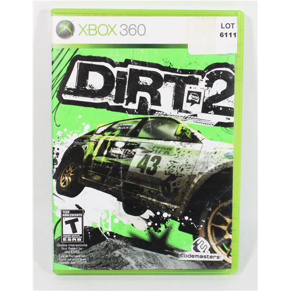 XBOX 360 DIRT 2 GAME