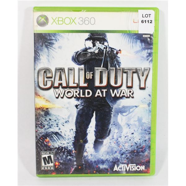 XBOX 360 CALL OF DUTY WORLD AT WAR GAME