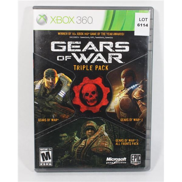 XBOX 360 GEARS OF WAR TRIPLE PACK.
