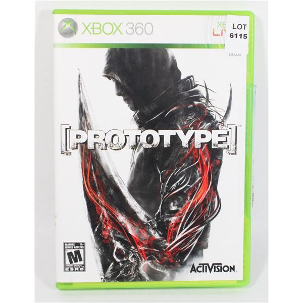 XBOX 360 PROTOTYPE GAME