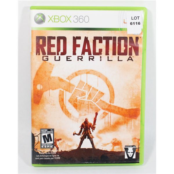 XBOX 360 RED FACTION GUERRILLA GAME