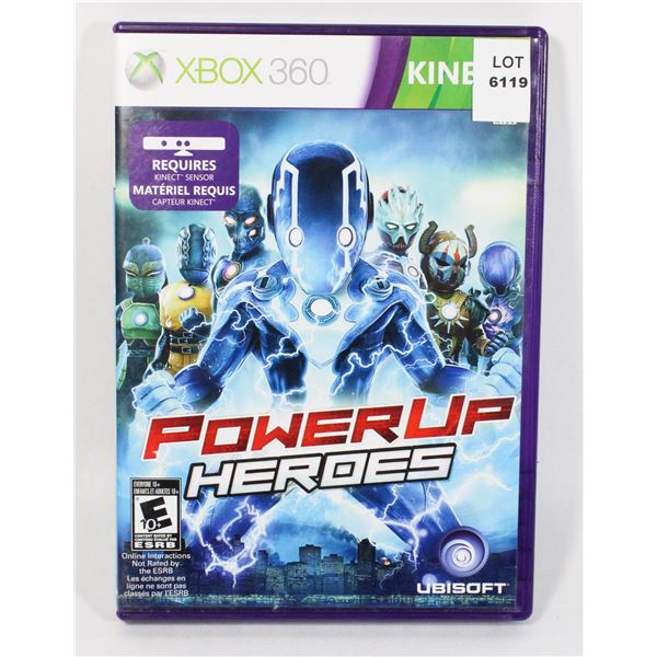 XBOX 360 POWER UP HEROES GAME