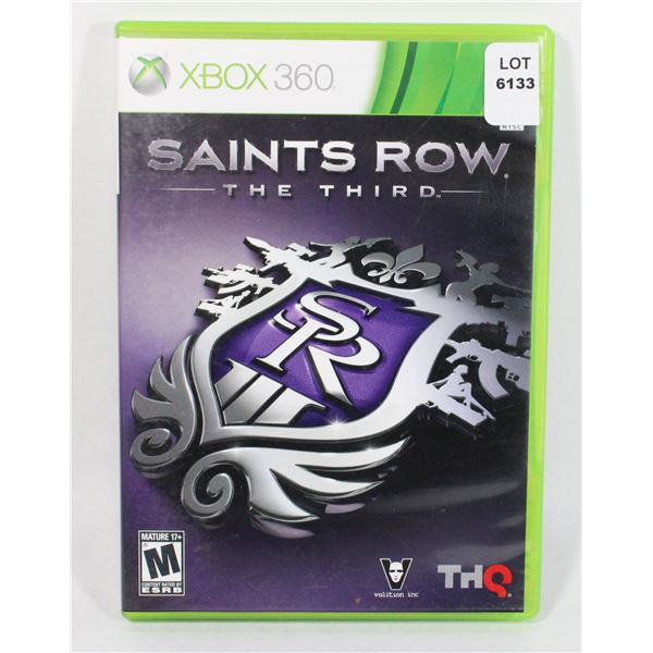 XBOX 360 SAINTS ROW THE THIRD GAME