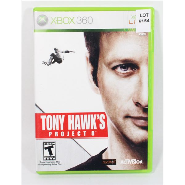XBOX 360 TONY HAWK'S PROJECT 8 GAME