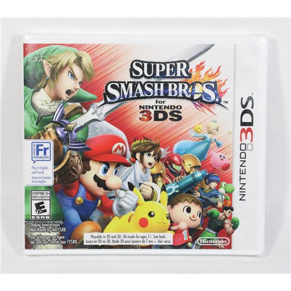 NINTENDO 3DS *NEW, SEALED. SUPER SMASH BROS GAME