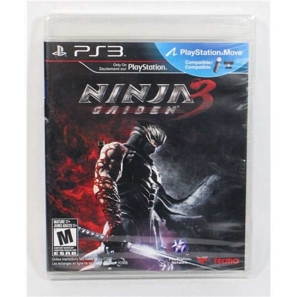 PLAYSTATION 3 *NEW, SEALED. NINJA GAIDEN 3 GAME