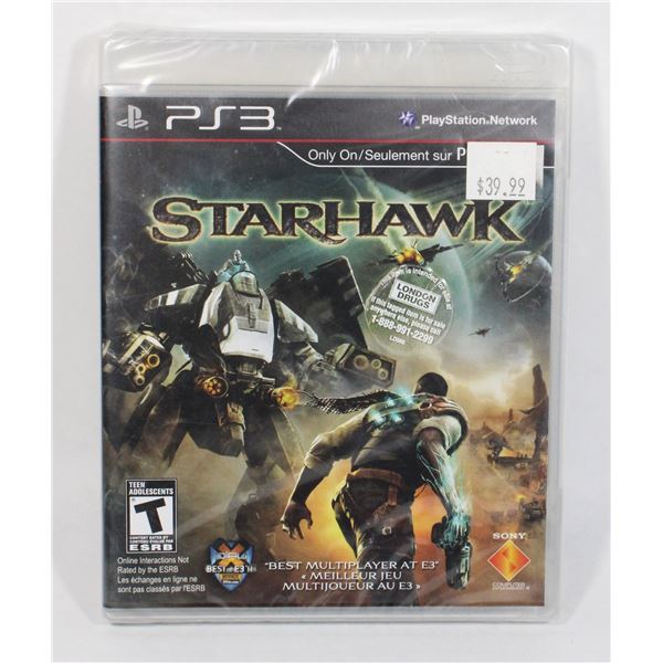 PLAYSTATION 3 *NEW, SEALED. STARHAWK GAME