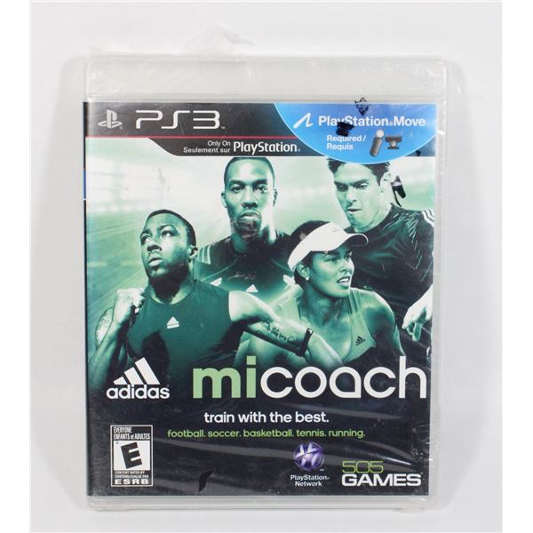 PLAYSTATION 3 *NEW, SEALED. ADIDAS MICOACH GAME