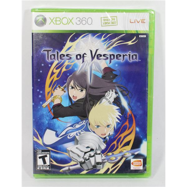 XBOX 360 *NEW, SEALED. TALES OF VESPERIA GAME