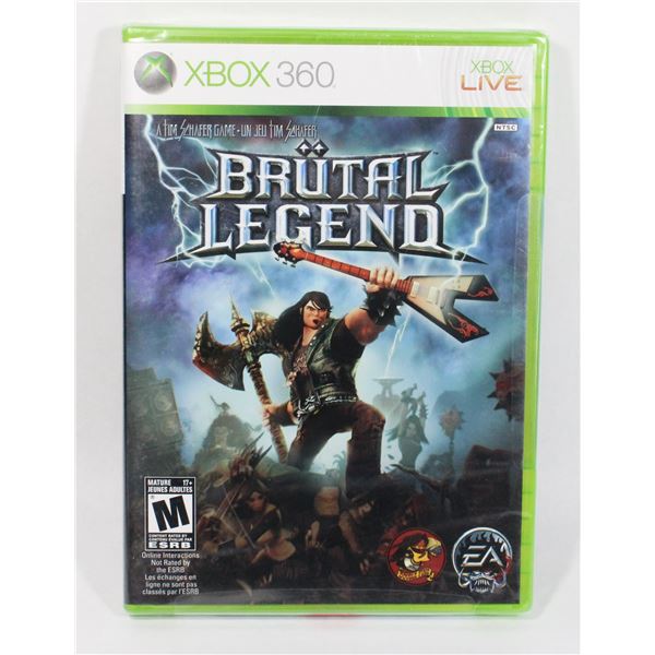 XBOX 360 *NEW, SEALED. BRUTAL LEGEND GAME