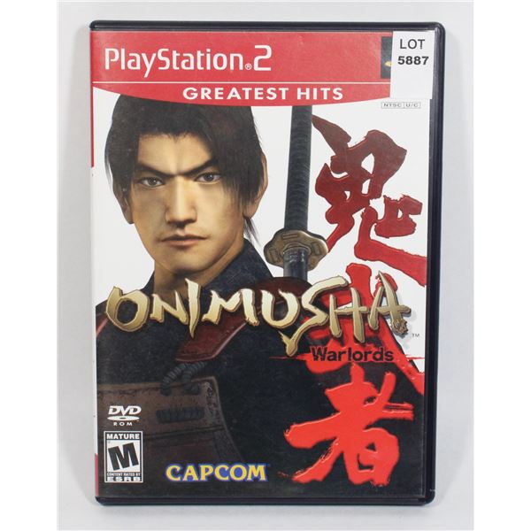 PLAYSTATION 2 ONIMUSHA: WARLORDS GAME