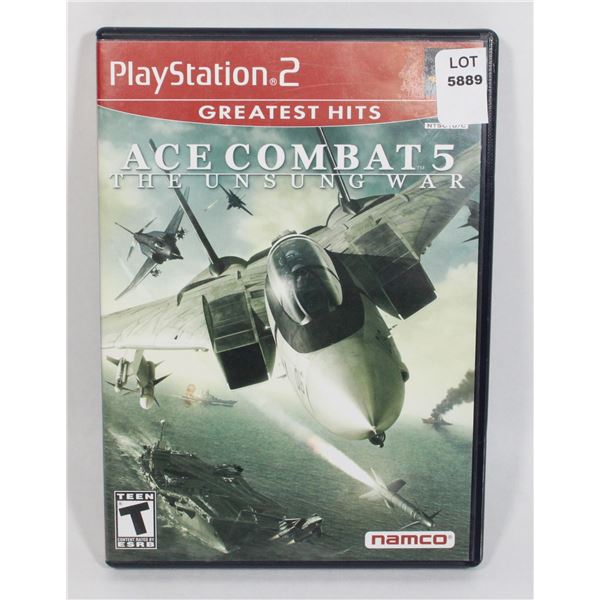 PLAYSTATION 2 ACE COMBAT 5 THE UNSUNG WAR GAME