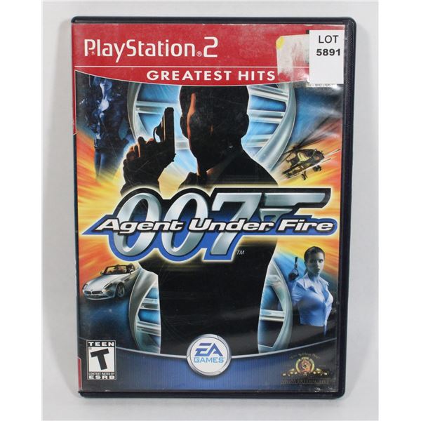 PLAYSTATION 2 007 AGENT UNDER FIRE GAME