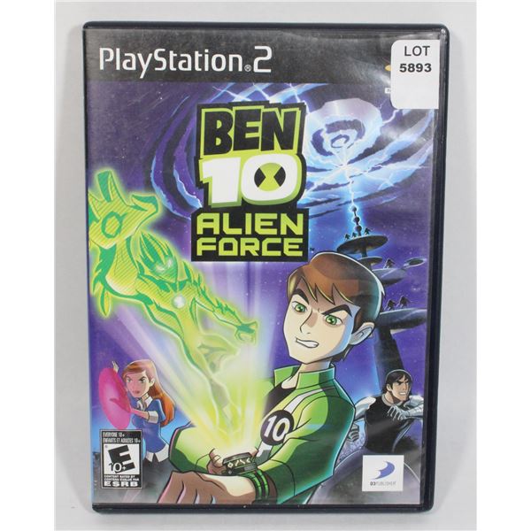 PLAYSTATION 2 BEN 10 ALIEN FORCE GAME