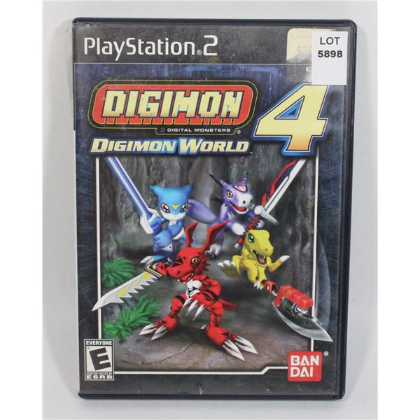 PLAYSTATION 2 DIGIMON 4 DIGITAL WORLD GAME