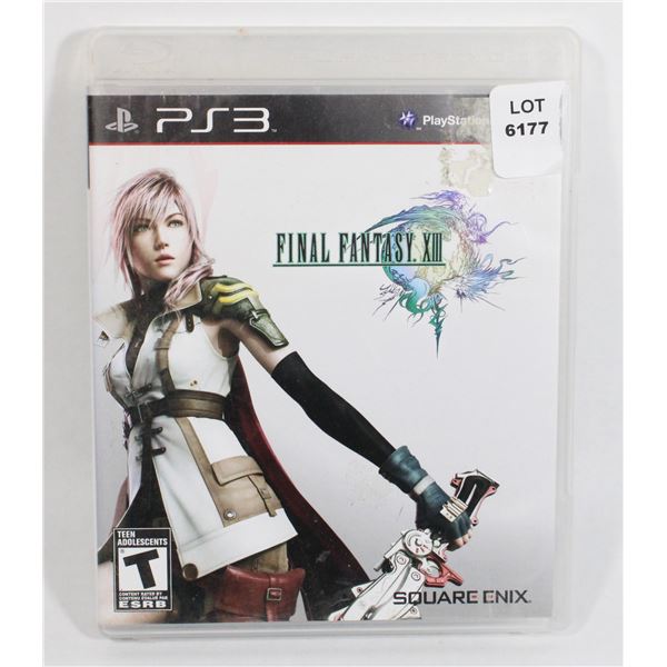 PLAYSTATION 3 FINAL FANTASY XIII GAME